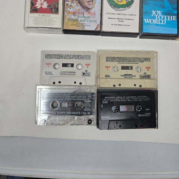 Christmas Music Cassette Tape Lot of 23 Country Gospel Ballads Orchestra Crosby - Picture 3 of 16